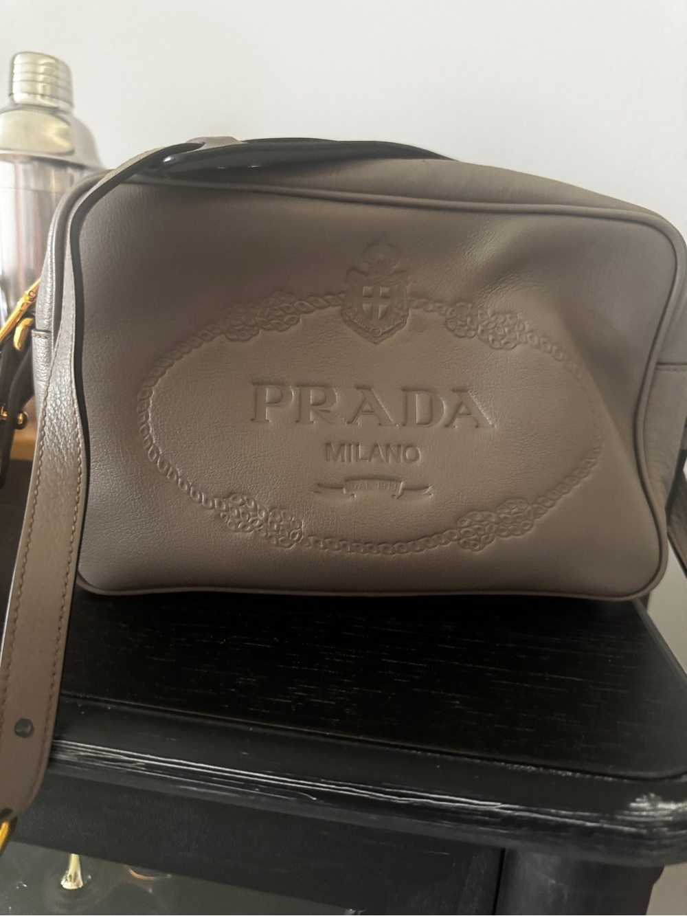 Prada Milano Bandoliera Soft Calf Leather Crossbody Bag